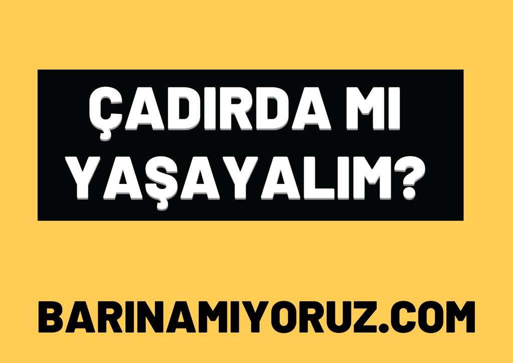 @isaguvendik Madem TOKI konut ihtiyacını karşılamaktan uzak, o zaman kızılay çadır dağıtsın. Ev bulamayanlar çadırlarda yaşansın!

#barınamıyoruzcom