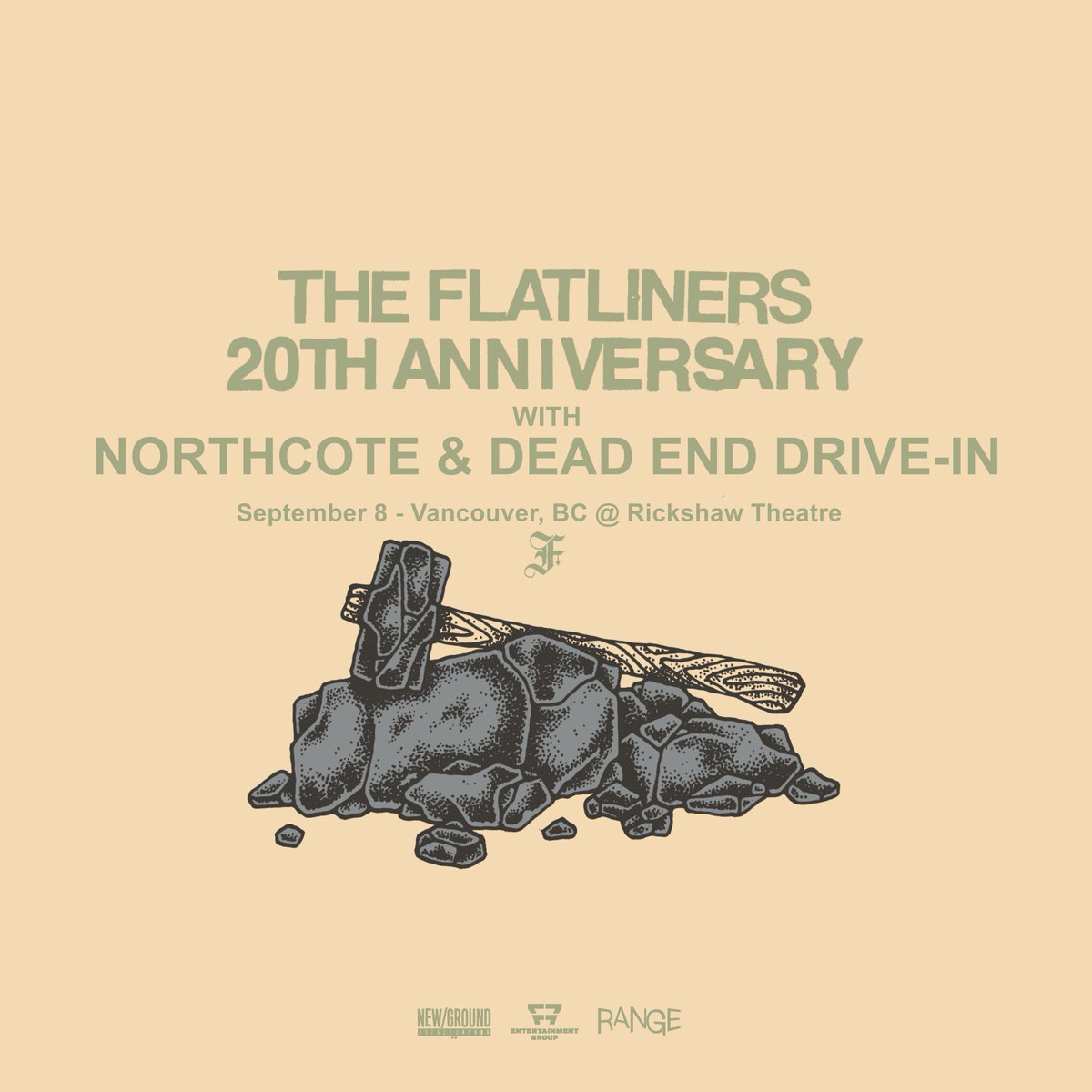 RickshawTheatre's tweet photo. @theflatliners take their 20th anniversary tour to the Rickshaw TONIGHT with guest @northcotemusic #deadenddrivein! 

DOORS: 7pm ⏰
TIX: https://t.co/x0Yy8y1PjW
RSVP: https://t.co/6LRLBDJnuJ

Presented by @f7entgroup, #newgroundbooking, and @readxrange https://t.co/UV4uQiMgno