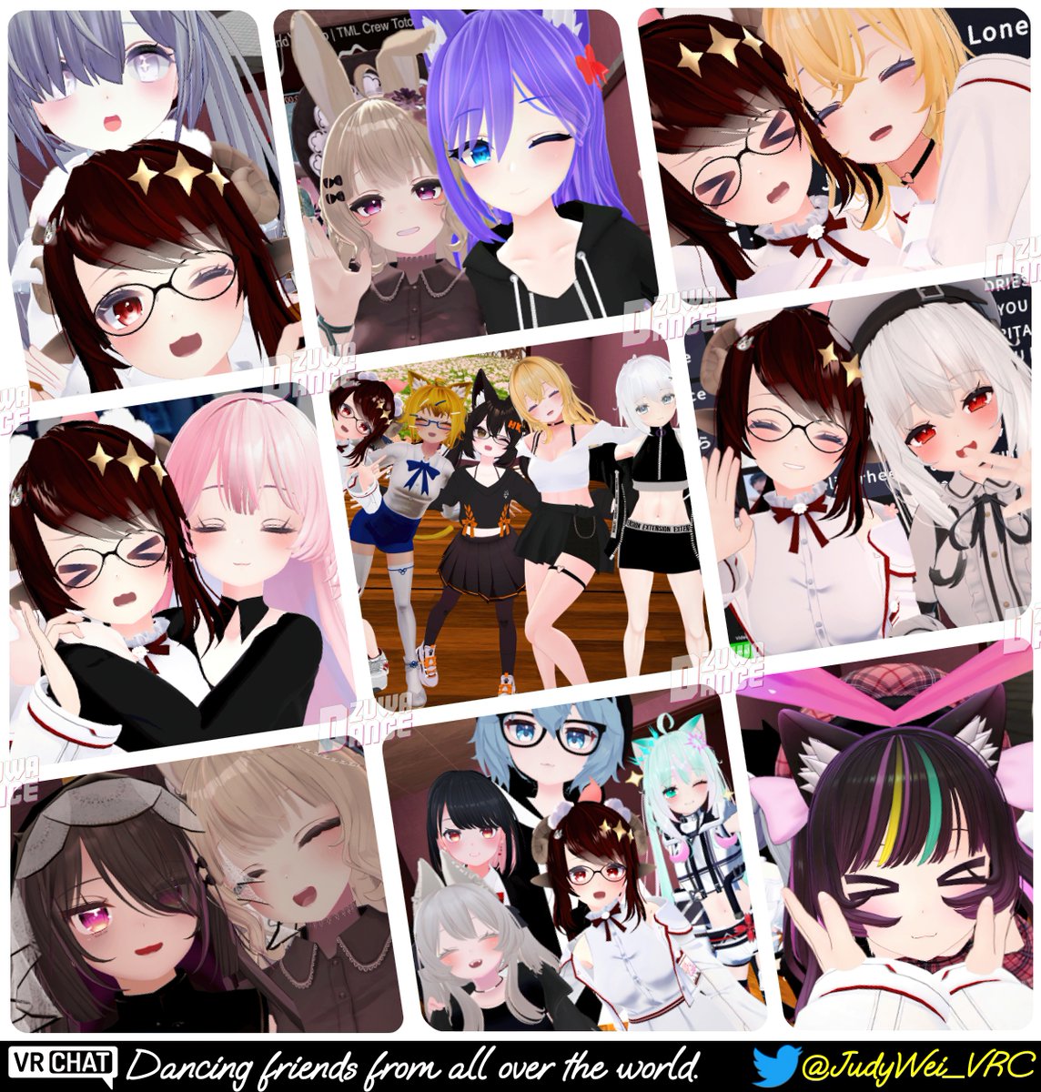 JudyWei_VRC's tweet photo. Sep. 6th 2022 - ZUWA Friends

@komemedayo @Natsumi_VRC @Lynaala_VR @YuikkoNC @sakuukuli @Hauskaz @004Takanasi @qianzuijiuhua @Ryua00 @MonndVrc @T3DDY_VRC @SakiroBTW_VRC @breezela_vrc @Zuwaii_

🗒️Schedule Post

> 9/6 photo on 9/9
> 9/8 photo on 9/10

#ZUWADance 
#VRChat #VRC #VR https://t.co/9w0oa4AXTM
