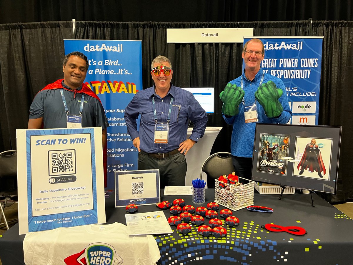 datavail's tweet image. If you're at the #DeveloperWeekCloud Conference in Austin, TX, "Don't make us angry" by not stopping by to visit us at booth #307! You'll see @SambitGhosh, @DanRussell & @TomMoore @Datavail #DeveloperWeekGlobal #AWS #dotnetdeveloper