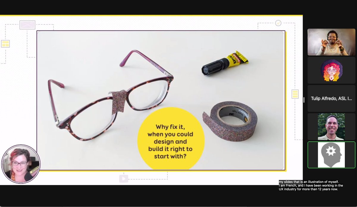 WalterStephanie's tweet image. #WebAimConf Why fix it, when you could design and built it right to start with? Yes, I&apos;m talking about accessibility today. Let&apos;s try to use documentation as a way to push accessibility forward on projects so that it&apos;s not an afterthought anymore!