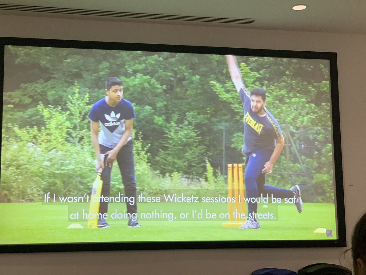 Great to hear from <a href="/mattycrookes11/">Matthew Crookes</a> <a href="/YCCC_YCF/">Yorkshire Cricket Foundation</a> about the Wicketz project and it’s impact on communities.  @UKSDN #UKSDN2022 <a href="/leedsbeckett/">Leeds Beckett</a> @TheCSJ_Sport