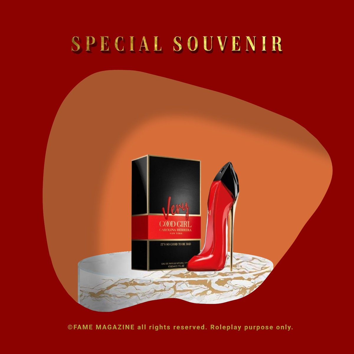 FAMETINTIN's tweet photo. ⠀

Inside the bag:
• FAME MAGAZINE VOL.4.
• Key Chain "Don't fall unless for the right shoes".
• Good Girl Parfume by Carolina Herera.

⠀ https://t.co/ROnVtUkhEl
