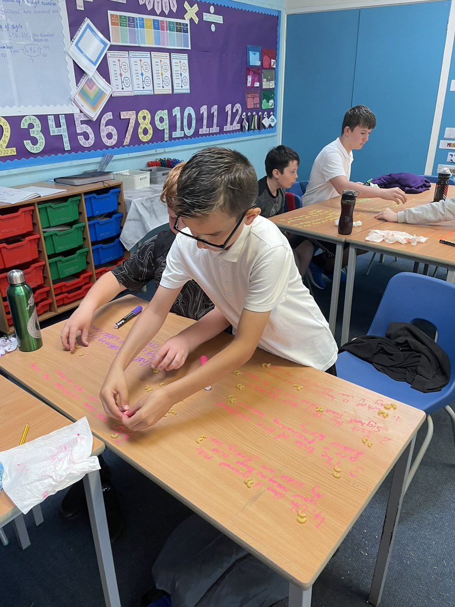 PrestonTowerPS's tweet image. In grammar, P7L have been focusing on using speech marks correctly! We had lots of fun with chalk pens and macaroni…even if half the pasta ended up on the floor 🫣#grammar #speechmarks #confidentindividuals #activelearning