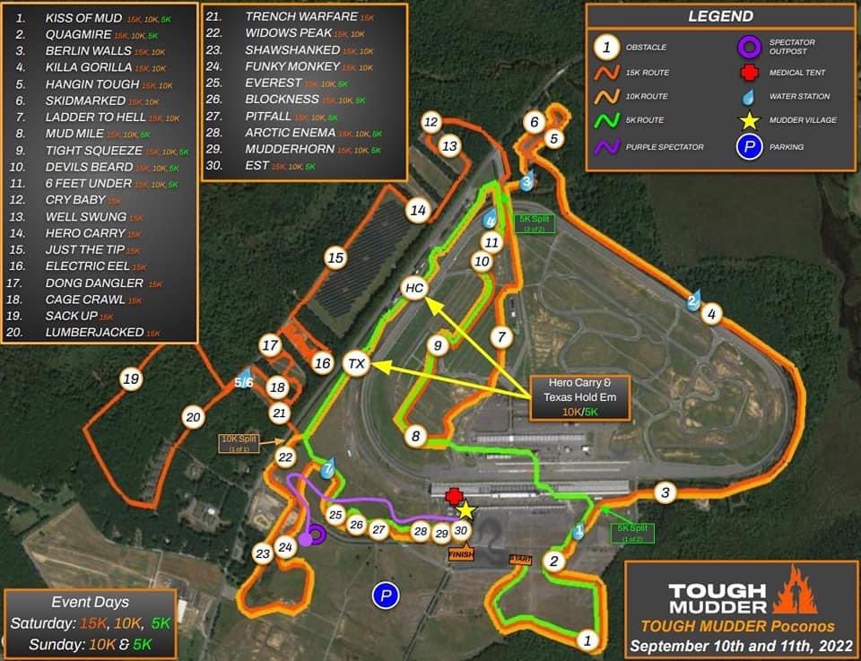 travel_run_lift's tweet photo. Yaaaassss @ToughMudder course map for Poconos is out! Can’t wait to crush those obstacles this weekend! 8 hours. As many laps as possible. Let’s do this!!!
#toughmudder #fullsendsummer #runchat #obstaclerace https://t.co/C09Y6cvTCG