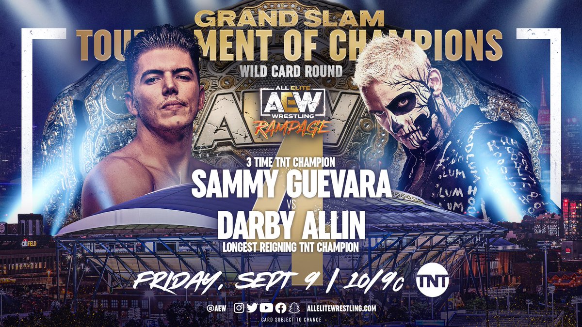 sammyguevara's tweet image. Darby and I will fight forever! Tomorrow I get one step closer to my destiny! #AEWRampage