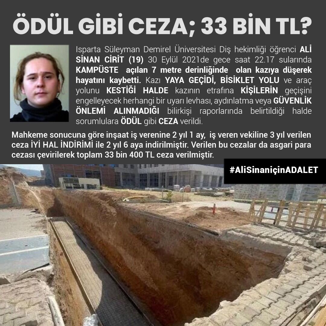 erayerturk06's tweet photo. 🛑Soru:
Ne zaman güvenliğe önem vereceğiz?

Çukura düşmek yasaklanırsa sorun çözülür mü beton kafalar?

#AliSinanİçinAdalet https://t.co/XAwHkZ3M9j