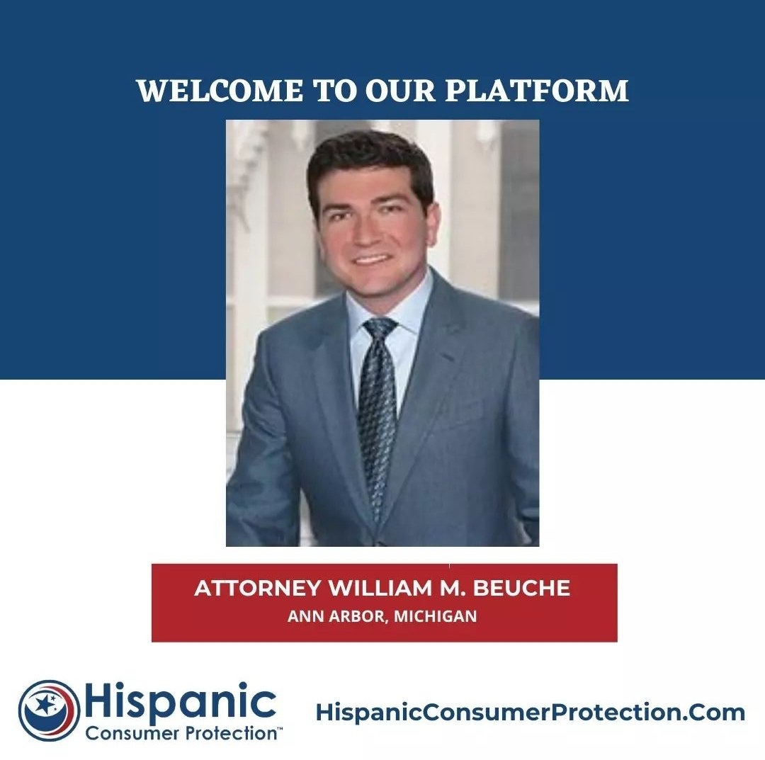 HispanicLegal1's tweet photo. Welcome to our platform! 

Respected Attorney William M. Beuche!

#hispanicconsumer #protection #legalassistance #hispaniclegalrights #hispaniconlineportal #attorney #lawyer #abogado #legal #immigration #bankruptcy #criminal #civil #latinos #hispanics #personalinjury #caraccident https://t.co/C8L4K7iuLA