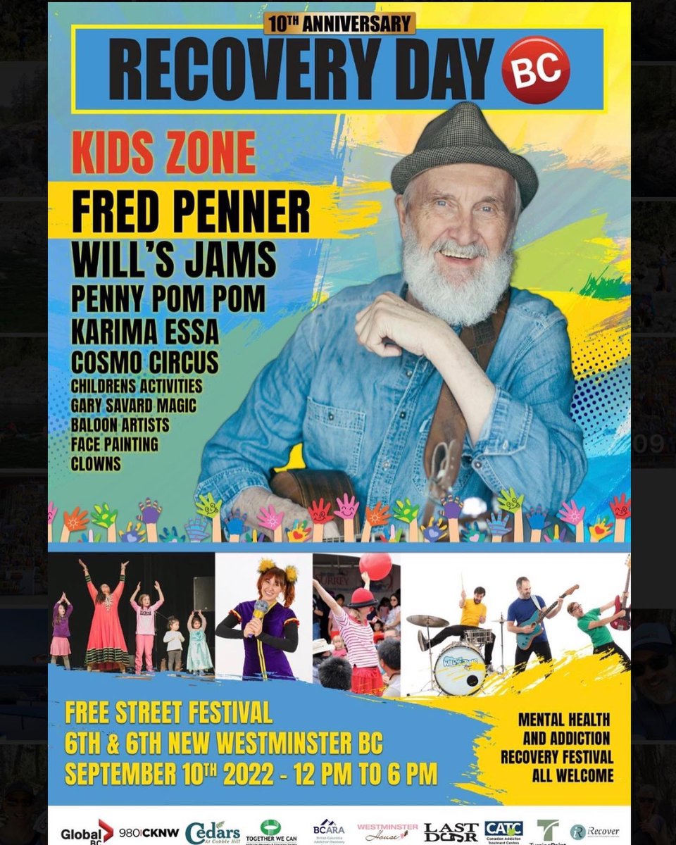 Kim Thé (@pebblestararts) on Twitter photo This Saturday, performing at <a href="/RecoveryDayVan/">RecoveryDayBC</a> on the Kids Stage at 6th street and 5th Avenue in #newwest 🎶
12:15pm - Penny Pom Pom
1:30pm - Karima Essa
3:00pm - Fred Pender
4:00pm - Wills Jams This Saturday, performing at <a href="/RecoveryDayVan/">RecoveryDayBC</a> on the Kids Stage at 6th street and 5th Avenue in #newwest 🎶
12:15pm - Penny Pom Pom
1:30pm - Karima Essa
3:00pm - Fred Pender
4:00pm - Wills Jams