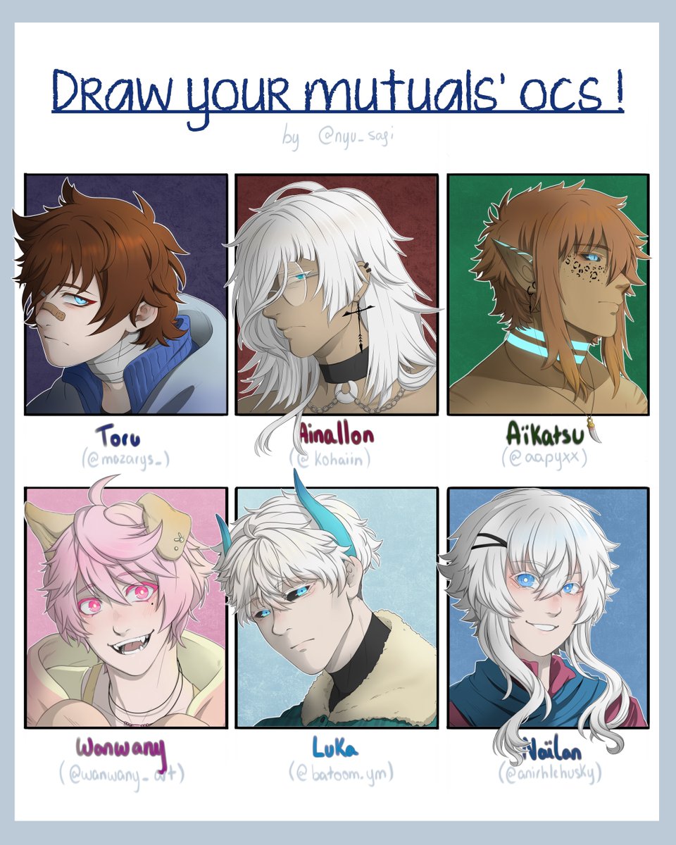 nyu_sagi's tweet photo. Petit challenge pour les potos !
@mazarys / @/kohaiin / @ApyxShitStuff / @Wanwany_Art / @Batoom_ym / @AnirhLehusky https://t.co/oAgJg04Yir