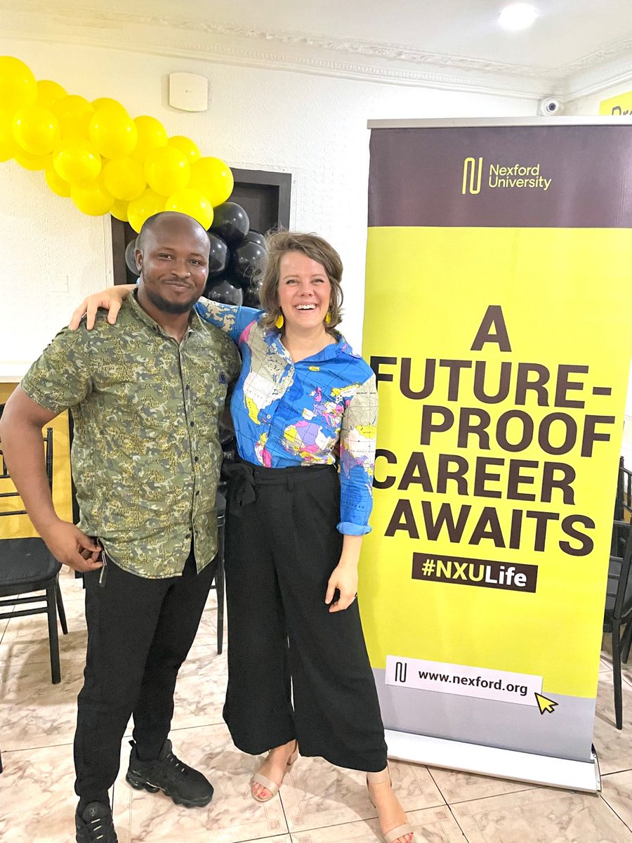 jmbangoura's tweet photo. .@nexford grad week is here! Great to meet learners in person and discuss their career journeys. Cheers to #NXUGradWeek! https://t.co/1ZR06h7g5E