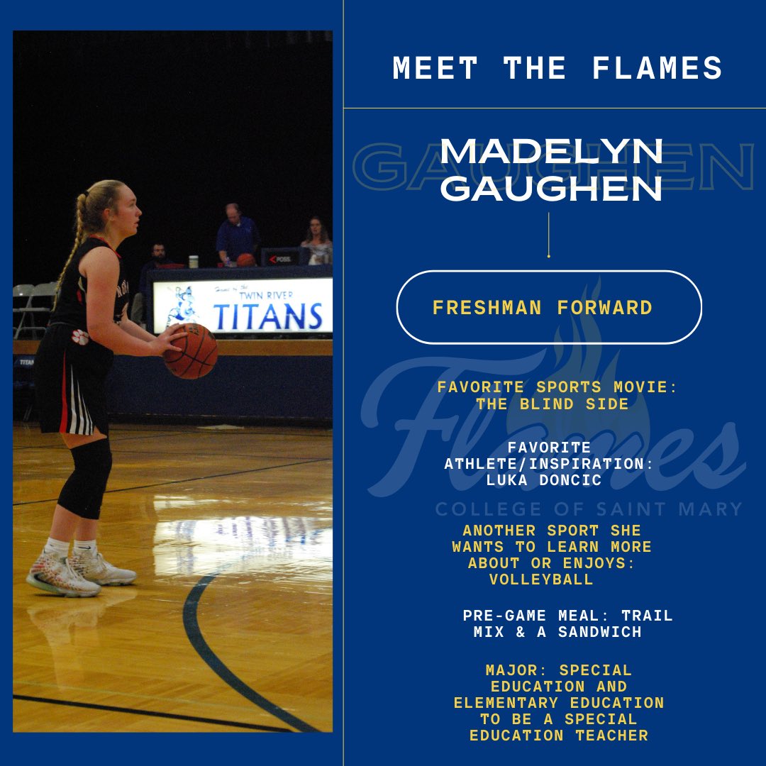 Day ✌🏼: freshman forward Madelyn Gaughen! Happy to have you as a Flame, Maddie 🔥