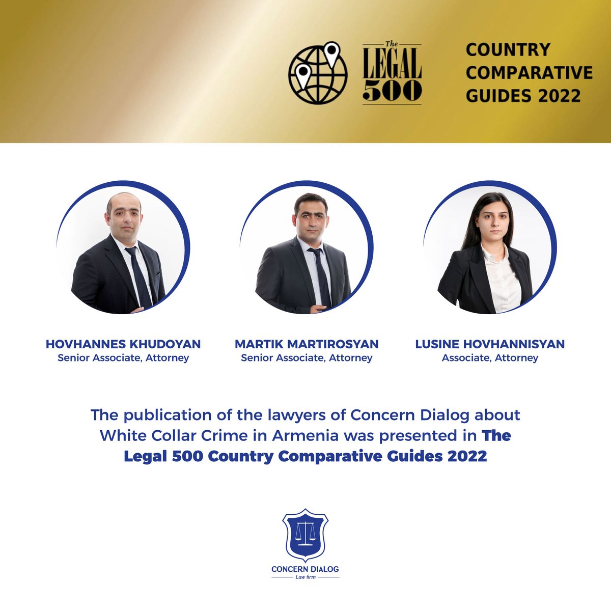 ConcernDialog's tweet photo. . @thelegal500: White Collar Crime in Armenia, in association with contributing editor @dechertllp , is now live.

➡ Guide on Armenia: https://t.co/ZiH3isgv9c
➡ Read all chapters at: https://t.co/t1cxcRK0ev 

#legal500 #CompGuides 
@IHL_magazine https://t.co/pseY3WlMha