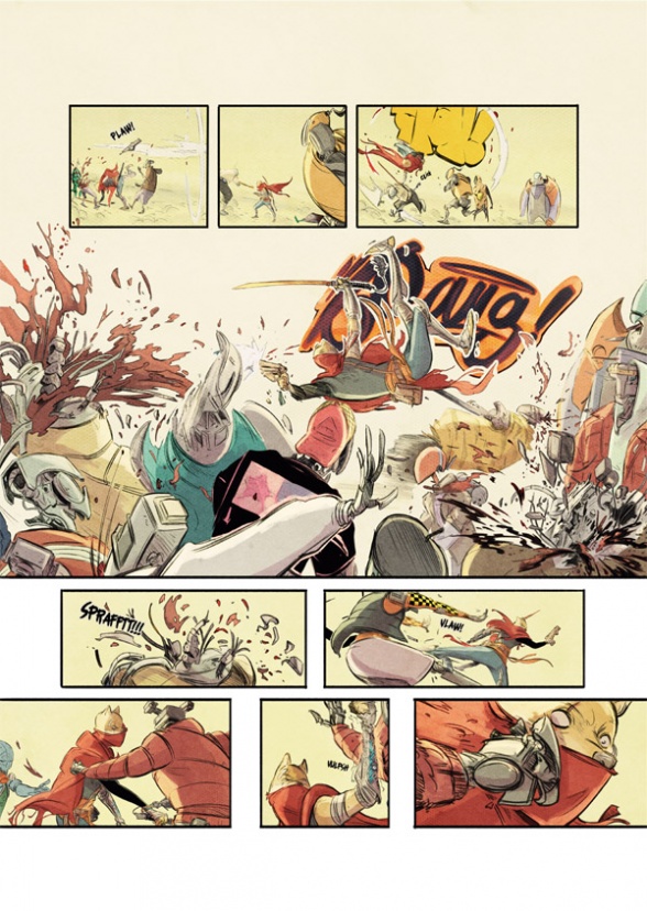heroicbeasts's tweet photo. From the Bunny Buy Pile: Samurai Doggy, a new series from @AfterShockComix chronicling the tale of Doggy, a lone warrior on a quest to avenge his family in a post-apocalyptic world of robots and anthropomorphic animals. From creators @ChrisTex_ &amp; @Santtos_Artist. #AnthroComics https://t.co/lYUXDRqb5C
