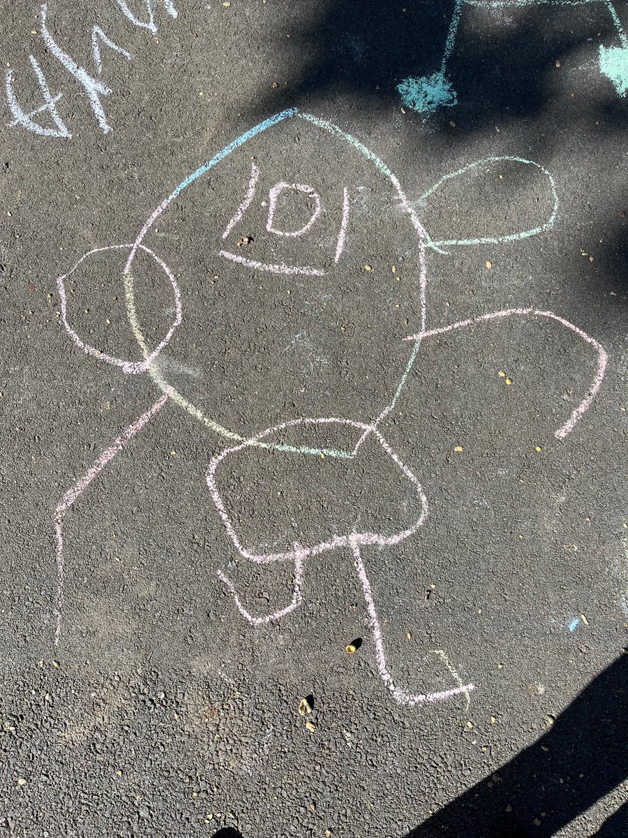 Everyday is a good day for new chalk at BBC! Check out these drawings- 2 monsters , a lion and a flamingo! <a href="/kpoissonbbc/">Kristen Poisson</a> <a href="/HopedaleBBC/">Hopedale BBC</a>