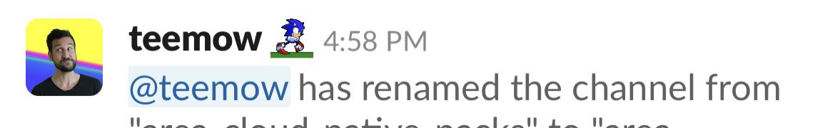 mcbenjemaa's tweet image. I noticed @teemow holds another position: as chief renaming officer. 😂
At @giantswarm