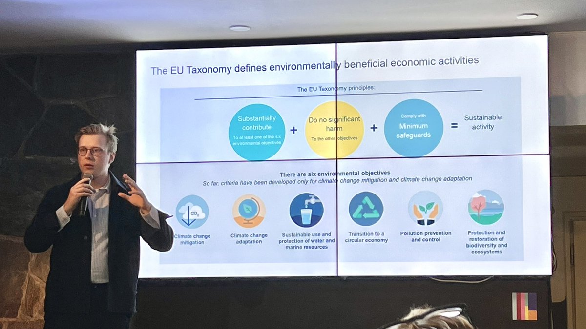 HeidiTawast's tweet photo. ”Start working on your #ESG reporting proactively. Sooner or later an investor, a bank and other stakeholders will start asking for it.”

highlights @MrClayhills from @DanskeBankFI at the @FiBANorg event on #Sustainability for #startups.

#EUtaxonomy #SustainableFinance https://t.co/X1KrdFCOWM