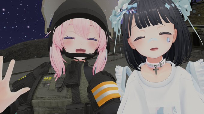 あいむさんとツーショット!
みんなでモス探検!
YUNOMIさんともツーショット!新しいアバターかわいい!! 