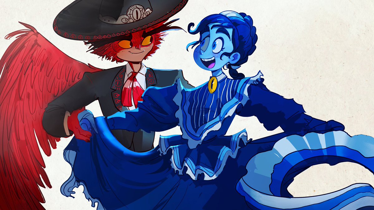 #Frankelda and Herneval dancing in Guadalajara to celebrate today’s announcment at @pixelatl ✨🎵 
wait for the conference with <a href="/CinemaFantasma/">Cinema Fantasma</a> 😏✨💙💙