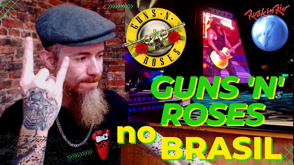 RodBranco's tweet photo. GnR em sua 10a passagem pelo Brasil, faz sua maior turnê pelo país, além do Rock In Rio. Veja mudanças no setlist e outras curiosidades da banda de Axl Rose, Slash e Duff visitando os índios, nadando com os botos e na academia 😅
#gunsnroses 
#rockinrio 
https://t.co/dJZMFulZlz https://t.co/mRINK3f9k1