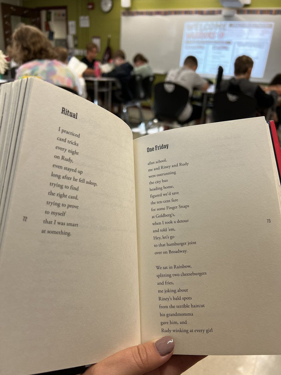 Mrs_Conover's tweet photo. Team Kindness is settled into a great read to self routine. ππ#ExploreBIS #BISKindness #BecomingMuhammedAli https://t.co/Ap3eM7GiDX