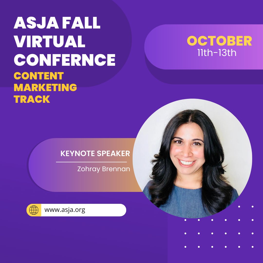 ASJAhq's tweet photo. How do you stand out from the crowd when marketing yourself? 

Zohray Brennan, director, B2B Creative Strategy for Morning Brew, will tell you what marketers are looking for when seeking writers.

Register for the ASJA Fall Virtual Conference at https://t.co/BBnacjCUdu https://t.co/qayFIPwSA9