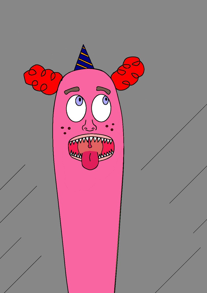 weird_faces_NFT's tweet photo. Today I show you this NFT that I finished making, in the art we can see a clown with very sharp fangs ready to eat candy hahahahaha. My NFT collection is in OpenSea write me privately to send you my link, price 0.007 ETH.

NFT #nft #NFTcommunity #OpenSeaNFT #opensea #weird #clown https://t.co/Mwp0p0hh0P