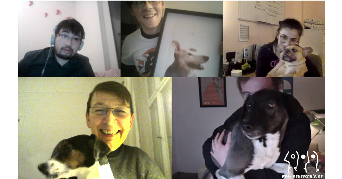 Was machen die da?!?🤔#Deutsch - #online - #Abendkurs mit viel Spaß! 🗣💬💻☕️📚🇩🇪 🙂 Noch wenige freie Plätze auf den Stufen: #A1.0 ab 12.09.  und #B1 ab 13.09.22!➡️Mehr Infos: neueschule.de/deutschkurse/a… #dieneueschule #sprachensprechen #eveningcourse  #germanfromhome  #kurs #german