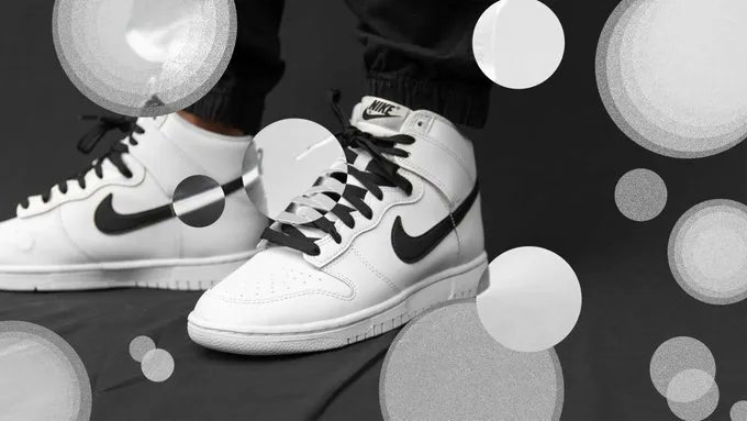 nike dunk high panda 2021 on feet