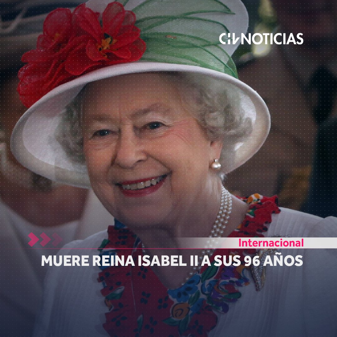 chvnoticias's tweet photo. 🔴AHORA | Confirman muerte de la reina Isabel II, a sus 96 años.

👉https://t.co/JkS0RTKgPL https://t.co/VwtZanMW5A