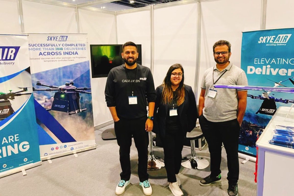 air_skye's tweet photo. 𝐀𝐧𝐝 𝐈𝐭'𝐬 𝐚 𝐖𝐫𝐚𝐩 !!
It was a great experience to connect with the Industry experts at DroneX Tradeshow & Conference.
Thank you for stopping by our stall and getting to know Team Skye Air Mobility .
𝗦𝗲𝗲 𝘆𝗼𝘂 𝗴𝘂𝘆𝘀 𝗡𝗲𝘅𝘁 𝗬𝗲𝗮𝗿 !
#Helitech #DroneXShow https://t.co/EWeBjjSzRV