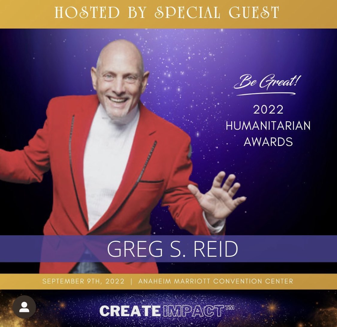begreatnetwork's tweet photo. Dr. Greg S. Reid is cohosting our 2022 BeGreat! Humanitarian Awards on Sept. 9th🤩 Greg is an accomplished author, speaker, entrepreneur, Humanitarian, &amp; the Founder of Secret Knock 💜 For info visit: https://t.co/m38UPR8KQC for tickets and info: https://t.co/esiVSoNOxk #begreat https://t.co/0lrAVIYzB1
