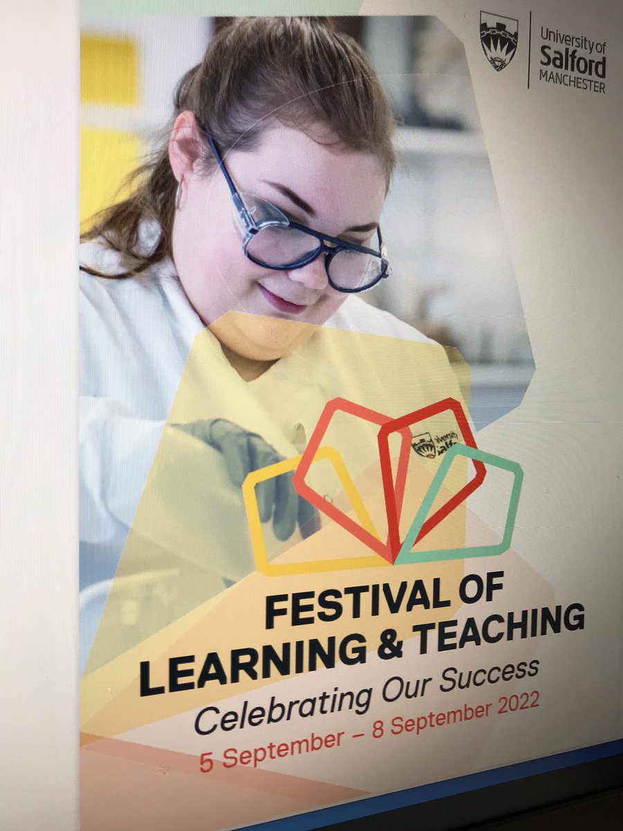 Jess__Power__'s tweet photo. Thank you to LTEC (Sian, Lynn, Calum, Amina, John, Katie, Mo, Joe, Den and Matt) and Frankie, what a team… plus everyone else from around the university that had contributed (too many people to mention) a fantastic L&amp;T festival of four days @SalfordUni @SalfordUniLTEC @SamGrogan https://t.co/ByaGQwRKvH