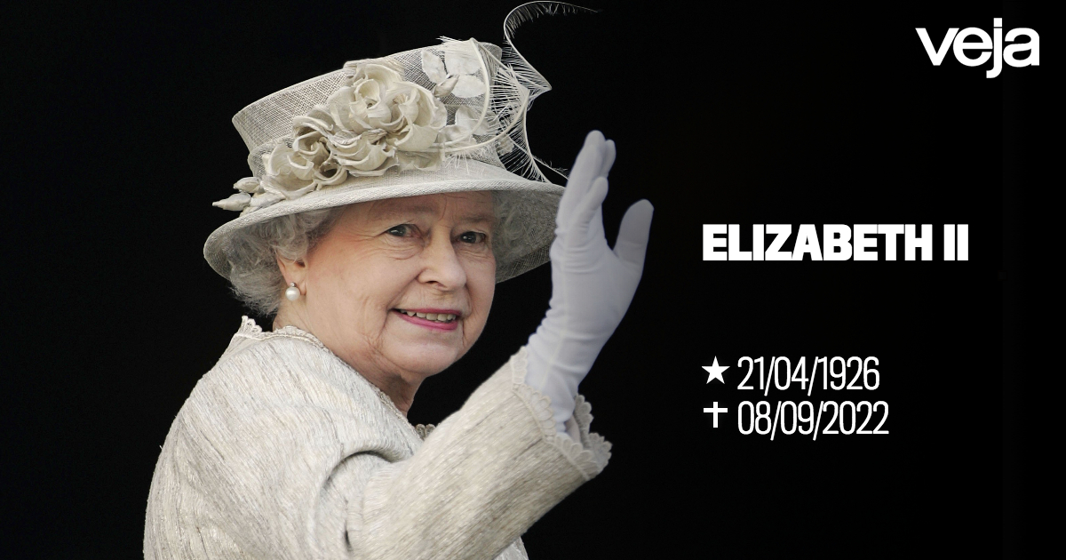 VEJA's tweet photo. URGENTE | Morre a rainha Elizabeth II, aos 96 anos >>> https://t.co/XzlSvFSF18 https://t.co/WvgfB4Z3aK