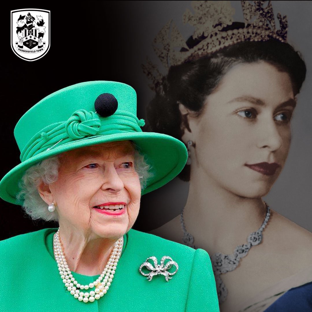 htafc's tweet photo. We are deeply saddened to learn of the passing of Her Majesty, the Queen Elizabeth II at the age of 96 💙

Our thoughts are with the Royal family at this difficult time.

#htafc https://t.co/e3DaPuJ2ek