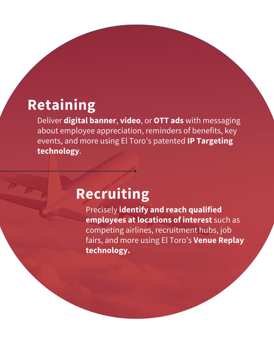 ElToroDotCom's tweet image. Global airlines are now expected to post a $9.7 billion loss this year, but El Toro can help them rise above the competition. 

#recruit and #retain with bullseye #IPTargeting technology. 

#MarTech #AdTech #GreatReshuffle