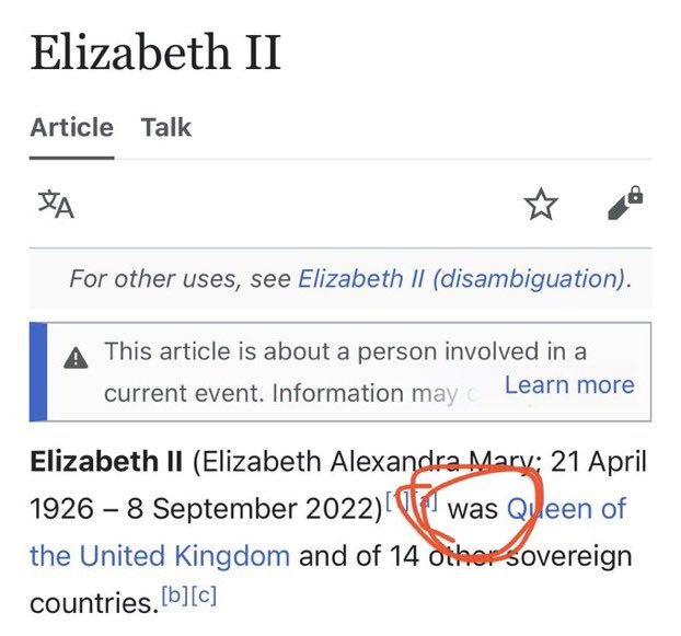 WIKIPEDIA WASTED NO TIME
