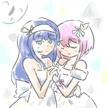今日の右下ガールは『ACCELERATE』の女の子たちですかわいい女の子たちが仲良しなのはとても健康に良いキスしろ 
