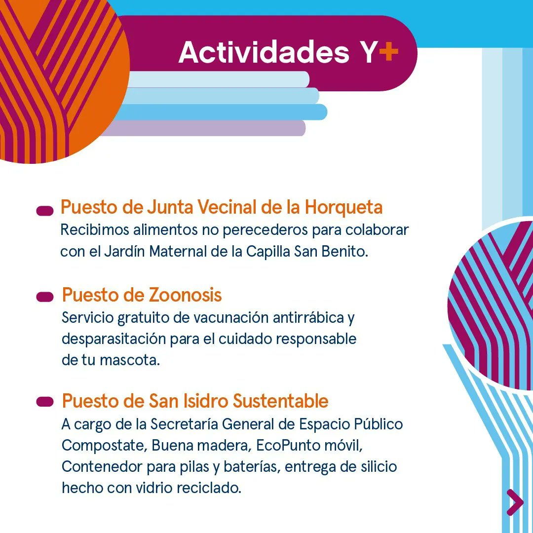 Cultura_SI's tweet photo. La Horqueta celebra la •FIESTA Y• 👉Emprendedores, exhibiciones deportivas, puesto sustentable, música y @Franciscaylosex 🦋
📅Domingo 11
🕛De 12 a 17 h
📍Blanco Encalada, entre Gurruchaga y Marconi #LaHorqueta
🎟Gratis
.
.
.
.
#FiestaYSI @gustavo_posse
@SanIsidroGob https://t.co/Qqr0R5GeWQ