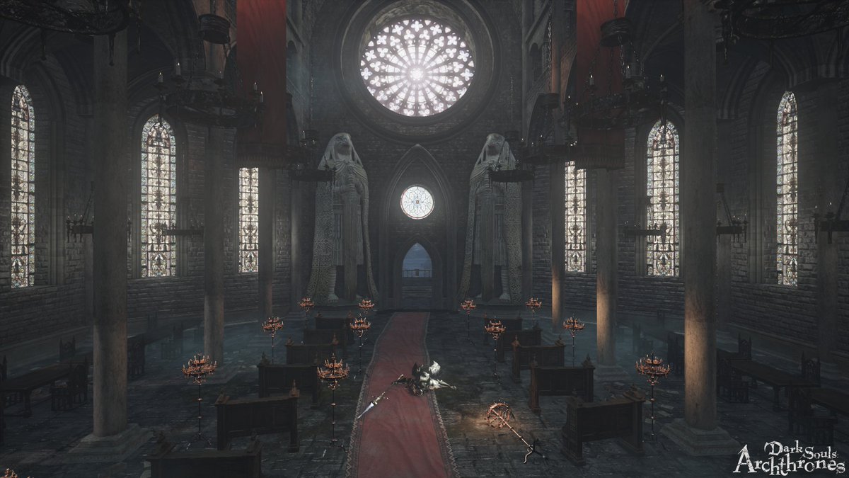 Dark Souls Cathedral Interior