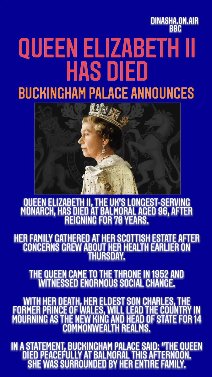 Dinasha's tweet photo. Rip #QueenElizabeth https://t.co/kRxRgQjwty