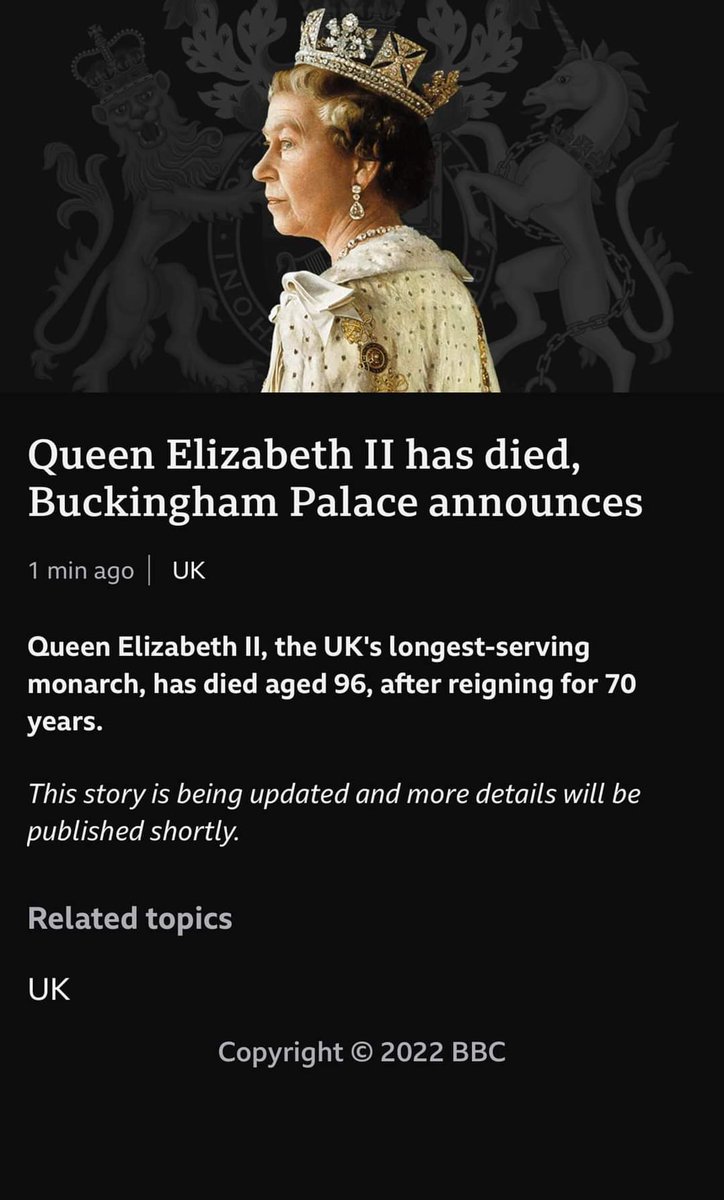Ben_Hawley1982's tweet photo. Rest in peace your Majesty. I'm not a royalist, but you served your country and did your duty and you have my respect and admiration for that. https://t.co/V7jhwOBYea