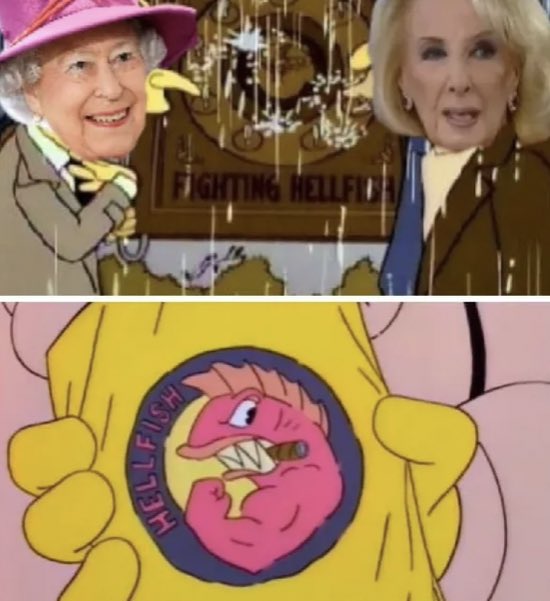 LMovidaMechi's tweet photo. Nos acaban de informar que GANÓ Mirtha Legrand , el tesoro de los peces del infierno. https://t.co/lzZKt4YeMM