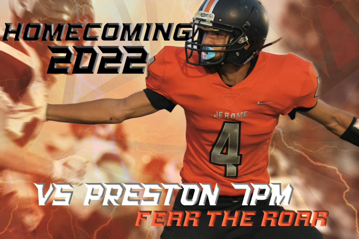 Homecoming is tomorrow 09/09 at 7:00PM vs. the Preston Indians! 

Show up and support the Tigers! 

Go Tigers!