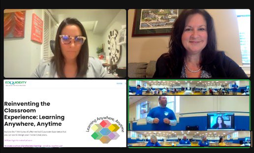 Tanya_IDE's tweet photo. Kicked off the school year in collaboration with the leadership team at Hancock CSD leading for #instructionalinnovation by leveraging @edquiddity PLE based on Dr @nsulla book, #ReinventingTheClassroomExperience #DoSomethingDifferent https://t.co/H94wLJ3UES https://t.co/iB7fRaYvJy