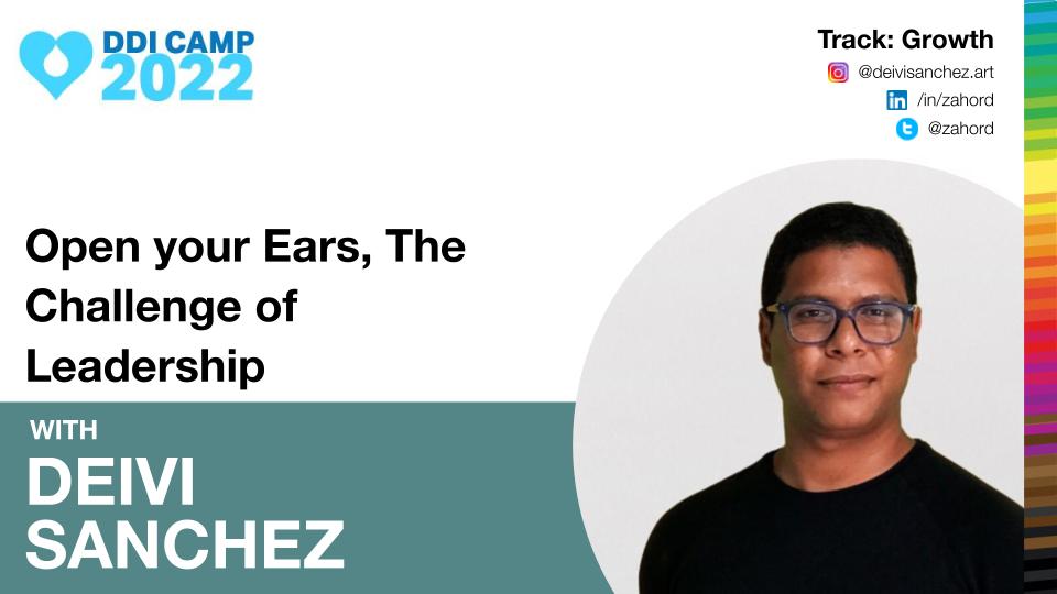 This #DDICamp2022 let's join Deivi Sanchez for the session "Open your Ears, The Challenge of Leadership" where Deivi will explore things learned about people, their differences, and connecting remotely while still delivering successful projects.

drupaldiversity.com/initiatives/dd…