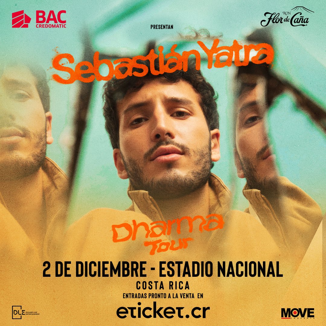 MoveConcertsCR's tweet photo. ❤️‍🔥¡YATRA, YATRA!❤️‍🔥 Costa Rica, este 2 de diciembre @SebastianYatra llegará con su Dharma Tour al Estadio Nacional. Entradas pronto a la venta en https://t.co/R9nbz8QVrL

 #CostaRica #MOVECR https://t.co/udquK3njVK