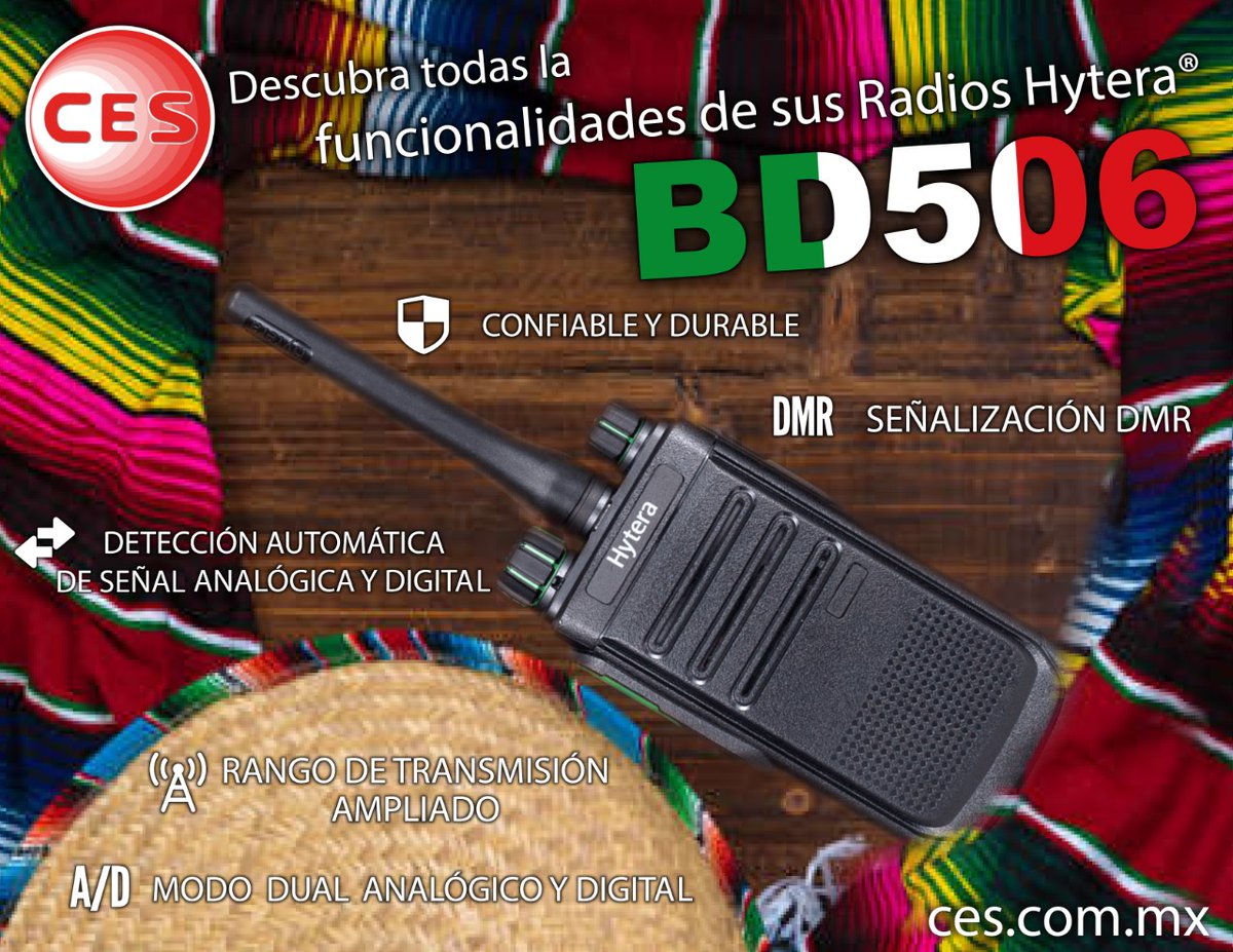 CEShytera's tweet photo. Un equipo DMR, robusto, elegante y asequible, un excelente representante de los equipos Hytera® disponibles en las bandas VHF y UHF, consulta a tu ejecutivo de ventas 🇲🇽🇲🇽🇲🇽🇲🇽🇲🇽 #cescontigo #JuntosHaremosLaDiferencia #CelebremosMexico #mexico #CDMX #bd506 #DMR #portatil #hibrido https://t.co/77vESTq9TW
