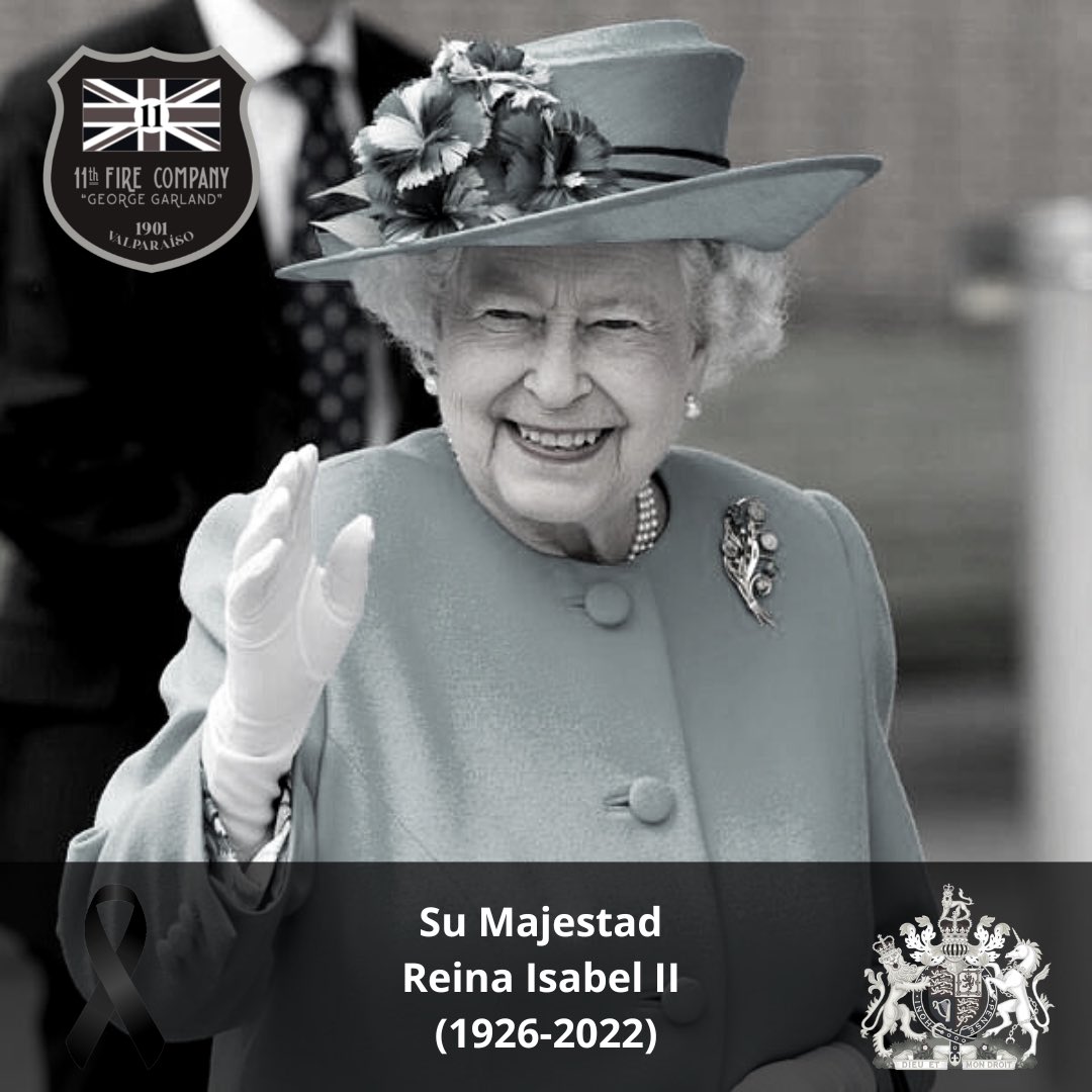 DEATH | 🇬🇧 Con profundo dolor informamos el deceso de Su Majestad la Reina Isabel II a los 96 años de edad. Procedimos a posicionar los pabellones de Reino Unido y compañía a media asta en señal de duelo. (Q.E.P.D)