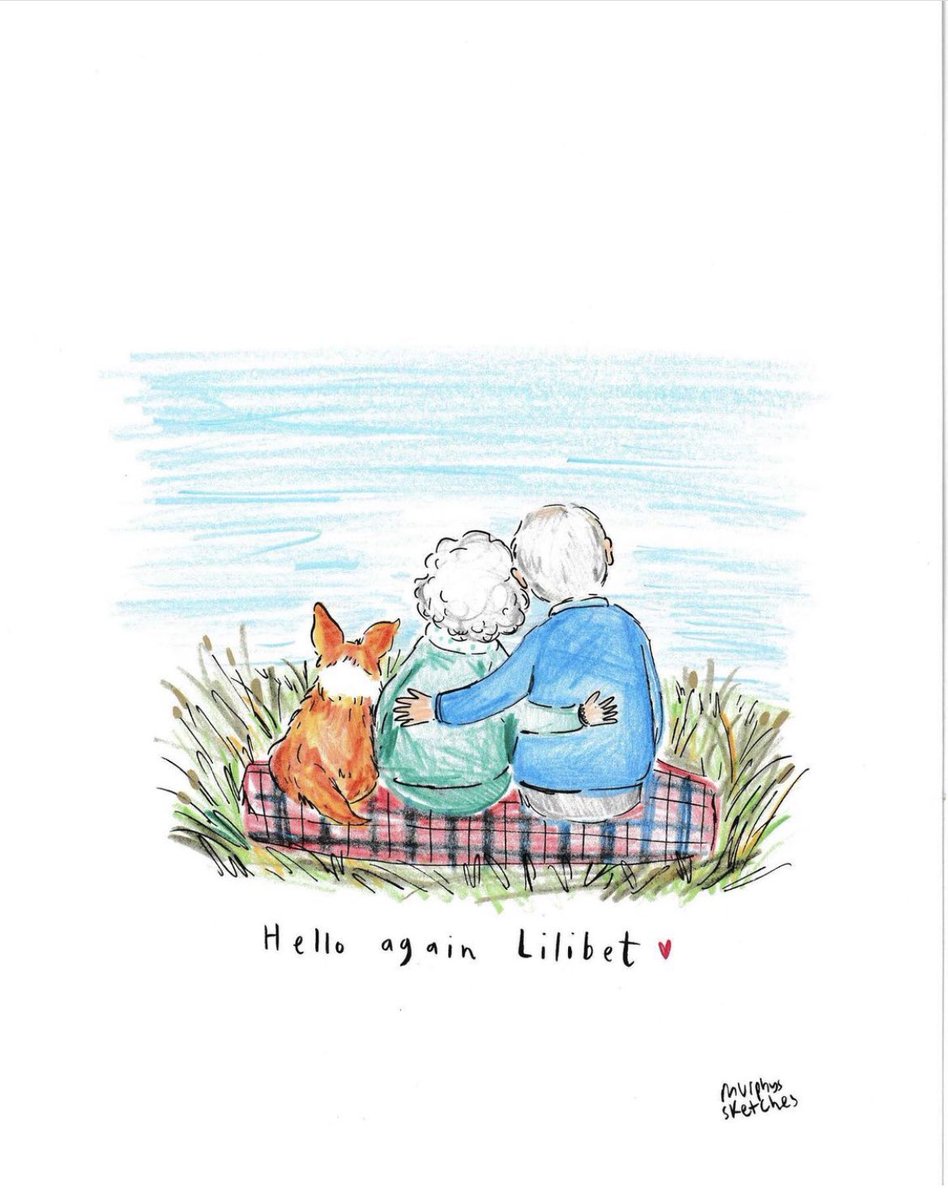 RIP Your Majesty 👑 <a href="/RoyalFamily/">The Royal Family</a> 
Photo by Murphys Sketches on Instagram (Murphys_sketches)